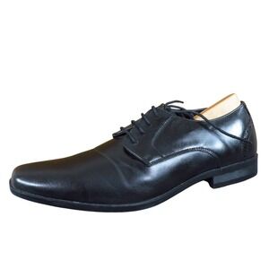 Perry Ellis Portfolio Elliot Ultra Foam Men's 9.5 Black Dress Oxfords Lace-Up